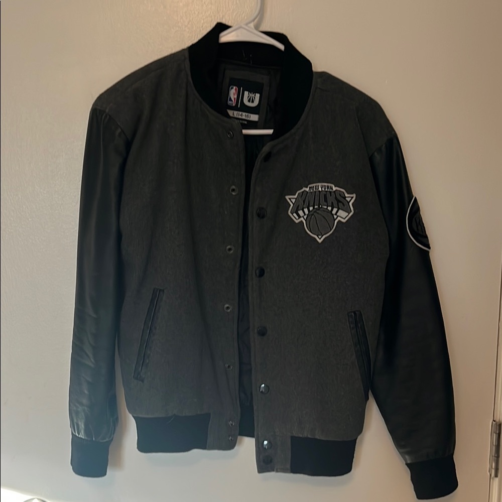 NBA Team Logo Varsity Jacket - Black